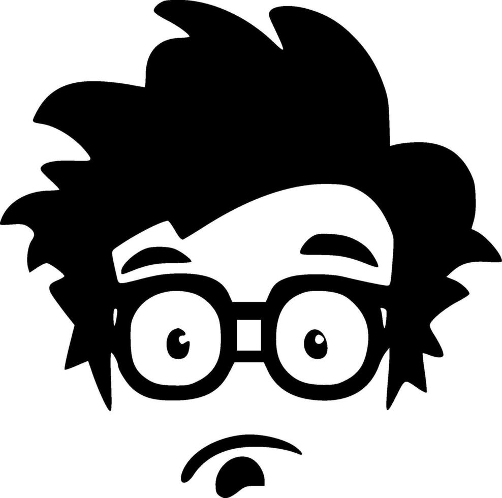 Funny, Minimalist and Simple Silhouette - illustration vector