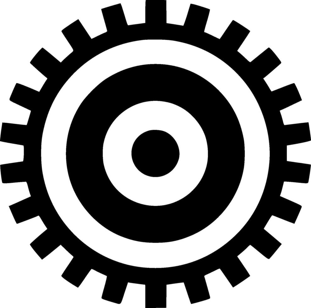 Gear - Minimalist and Flat Logo - illustration vector