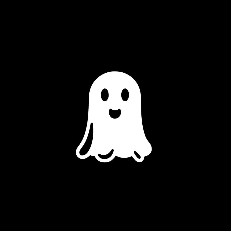 Ghost - Minimalist and Flat Logo - illustration vector