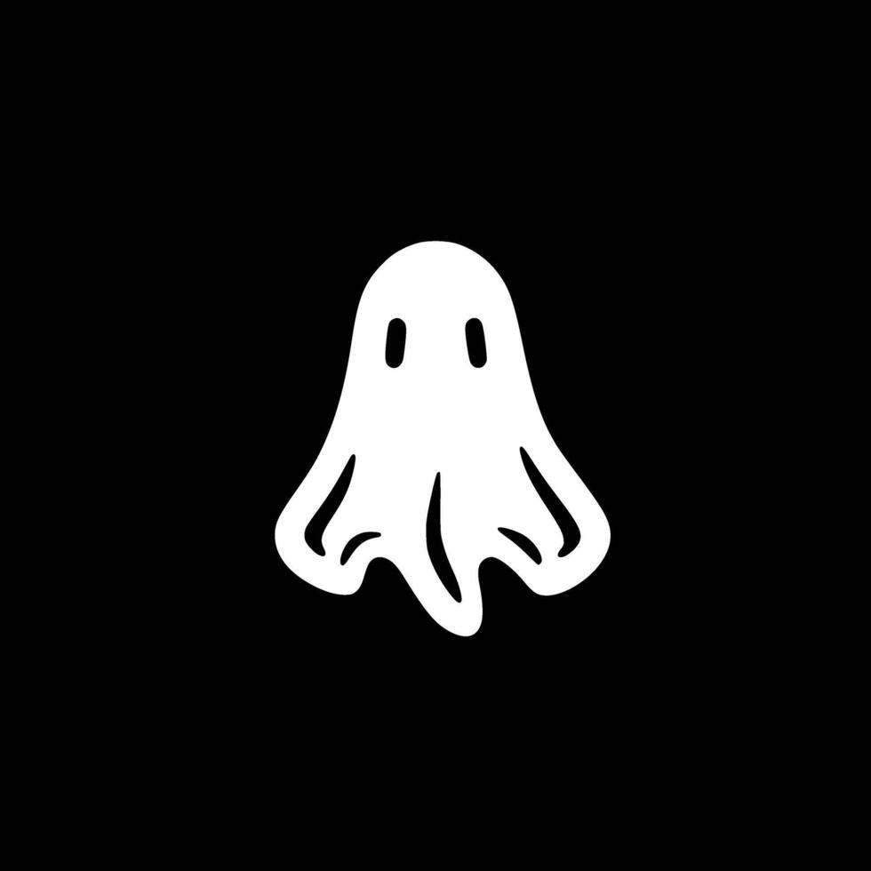 Ghost, Minimalist and Simple Silhouette - illustration vector