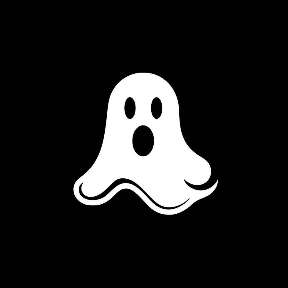 Ghost - Minimalist and Flat Logo - illustration vector