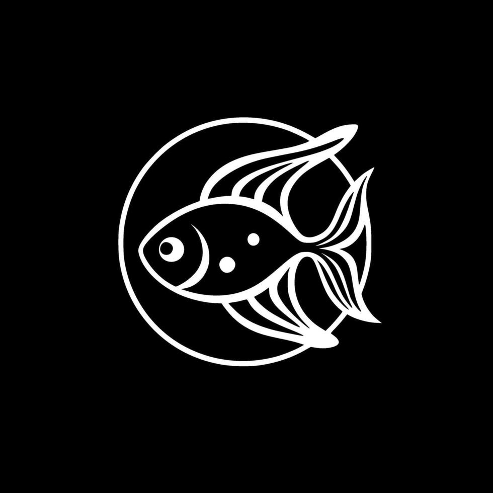 Goldfish - Minimalist and Flat Logo - illustration vector