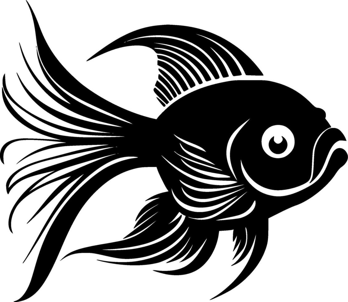 Goldfish - Minimalist and Flat Logo - illustration vector