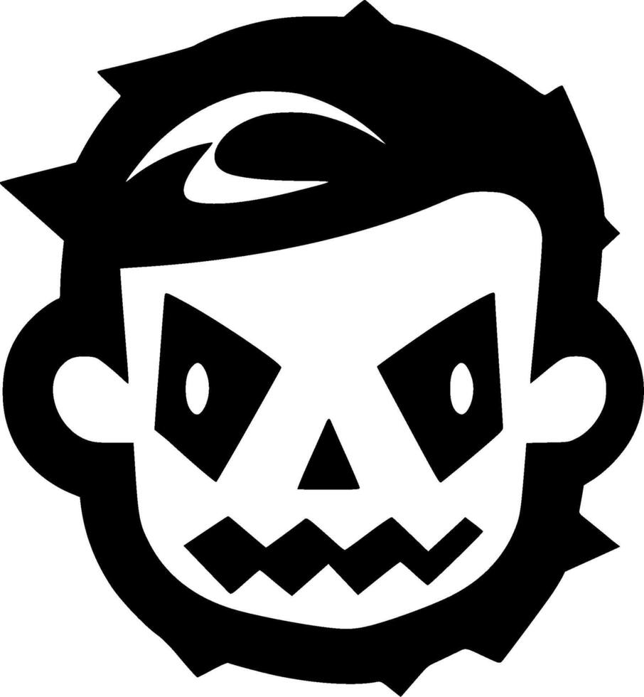 Halloween, Minimalist and Simple Silhouette - illustration vector