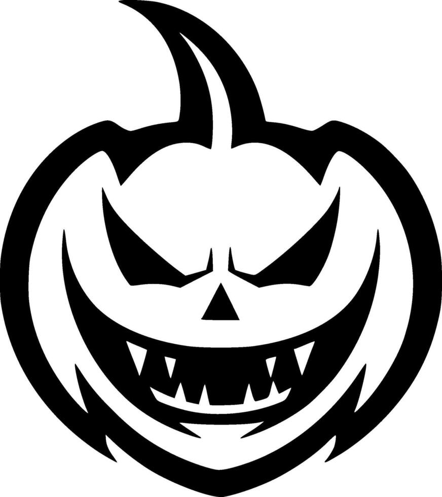 Halloween, Black and White illustration vector