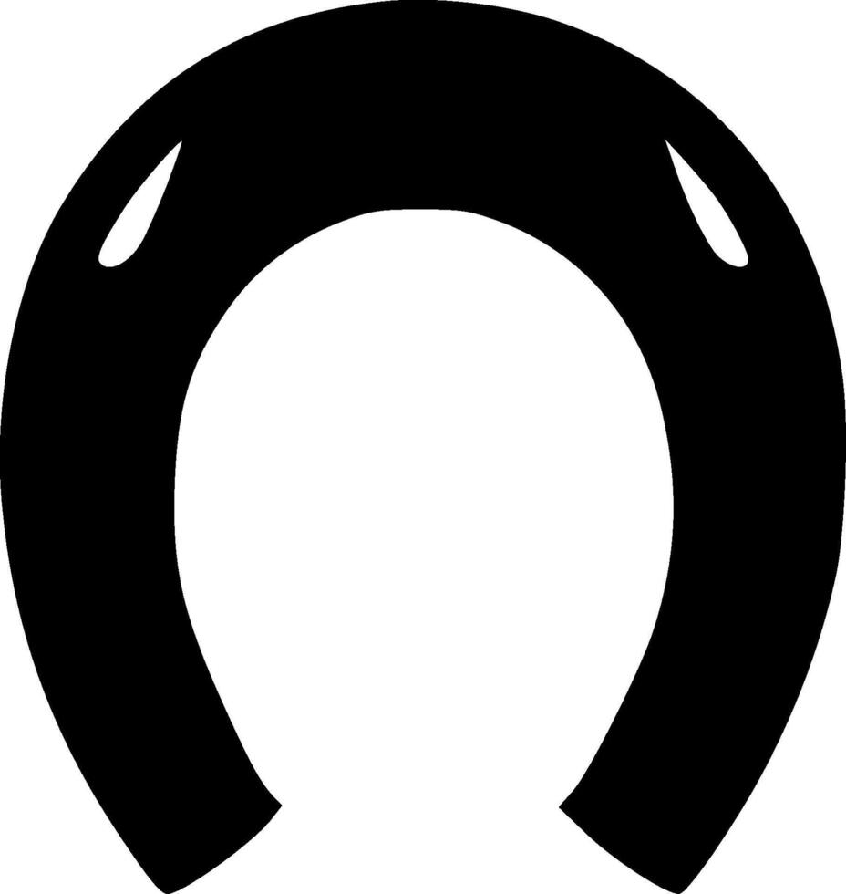 Horseshoe, Minimalist and Simple Silhouette - illustration vector