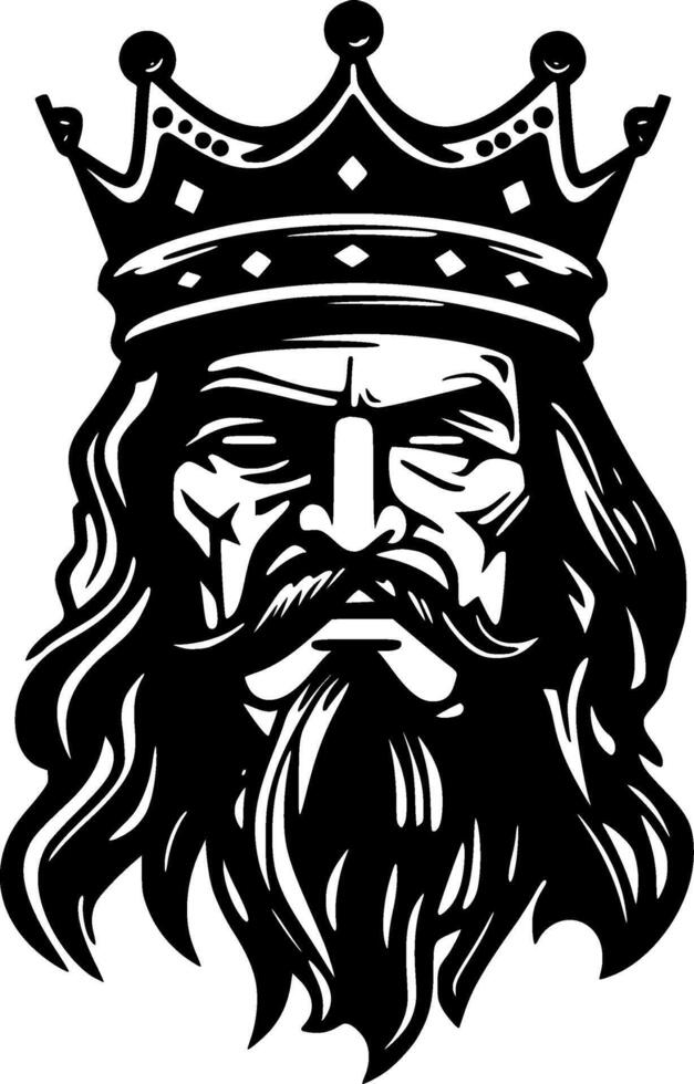 King, Minimalist and Simple Silhouette - illustration vector