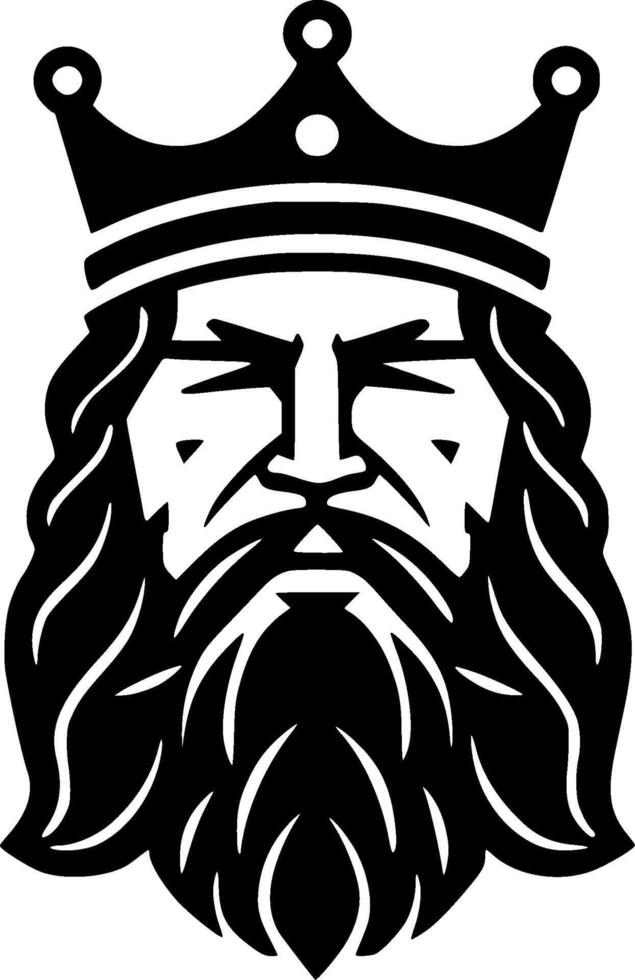 King, Minimalist and Simple Silhouette - illustration vector