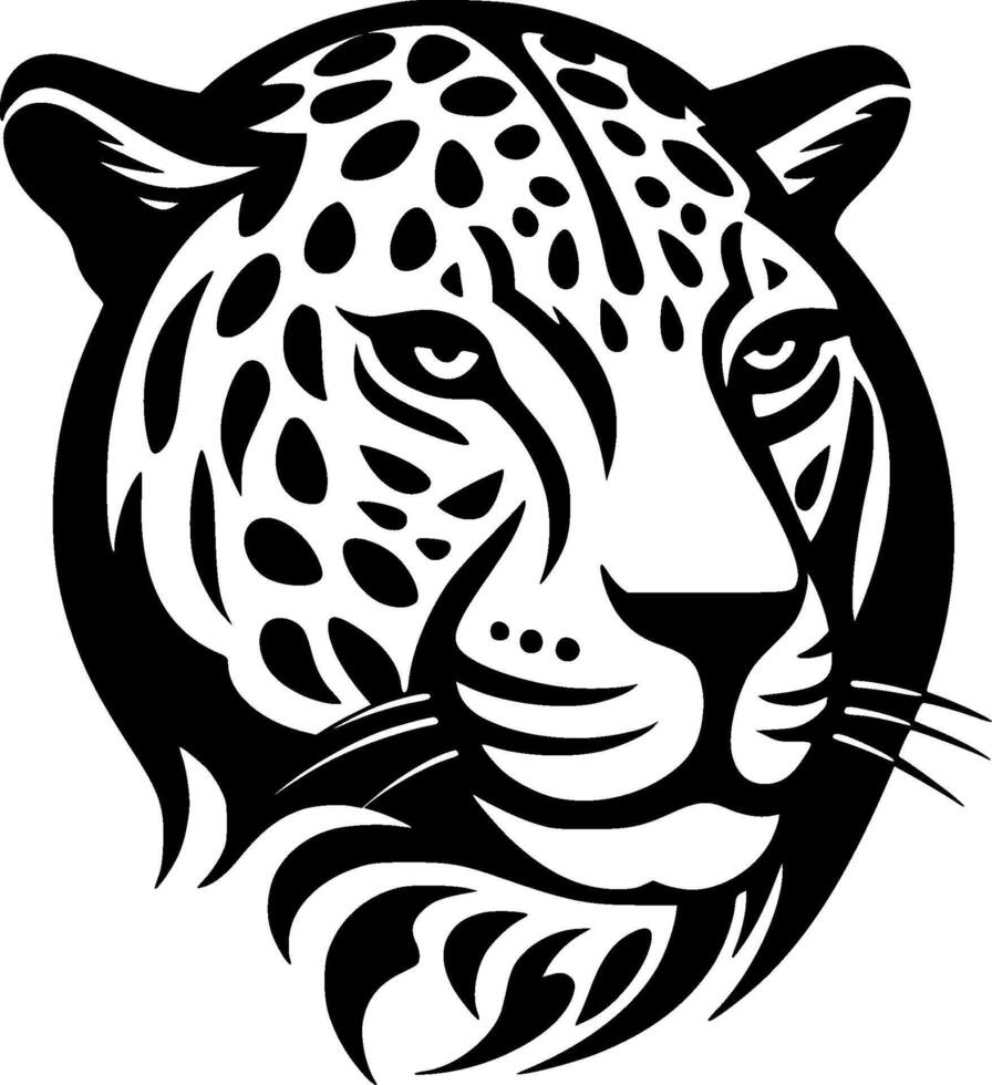 Leopard, Minimalist and Simple Silhouette - illustration vector