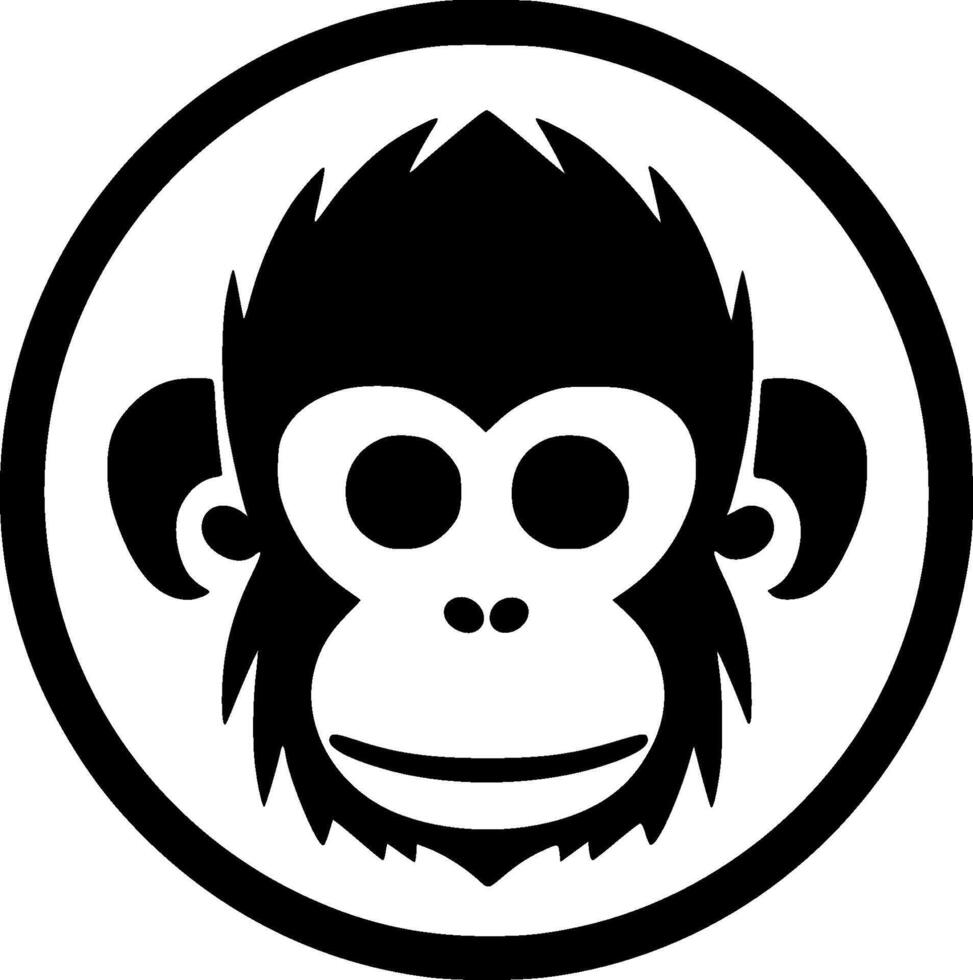 Monkey - High Quality Logo - illustration ideal for T-shirt graphic vector
