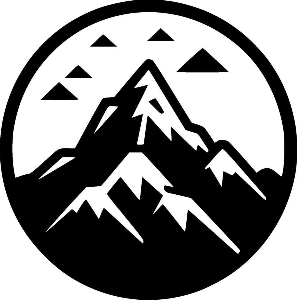 Mountain Range - High Quality Logo - illustration ideal for T-shirt graphic vector