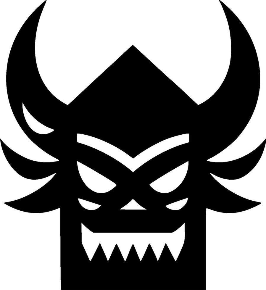 Monster, Minimalist and Simple Silhouette - illustration vector