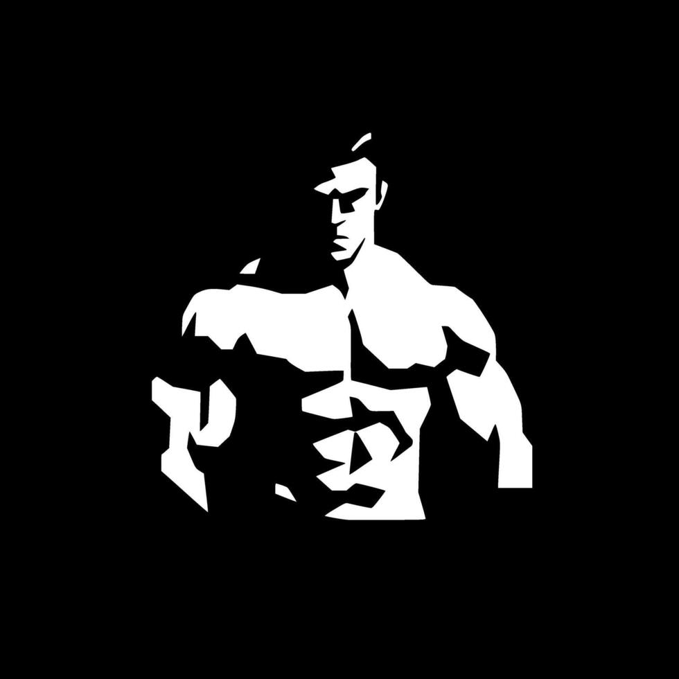 Muscle, Black and White illustration vector