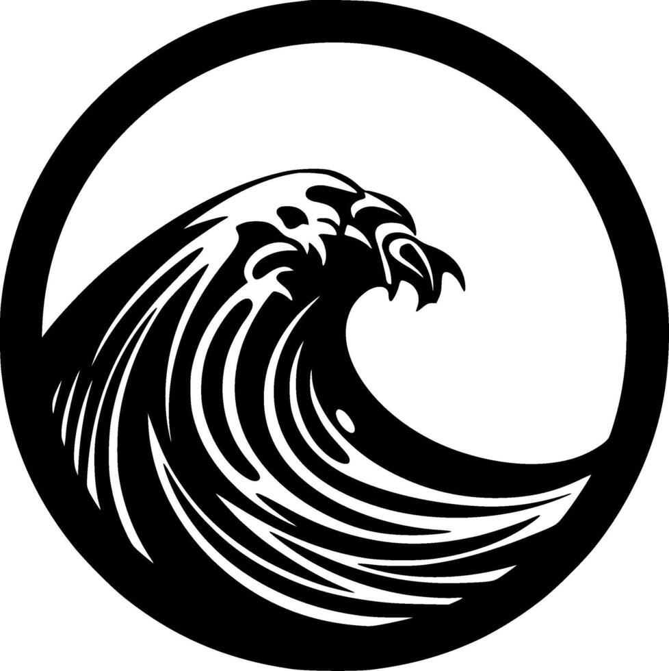 Ocean - High Quality Logo - illustration ideal for T-shirt graphic vector