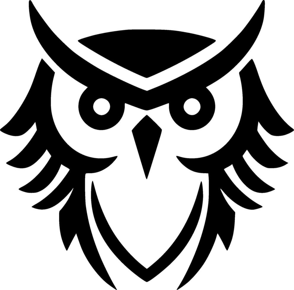 Owl - Minimalist and Flat Logo - illustration vector