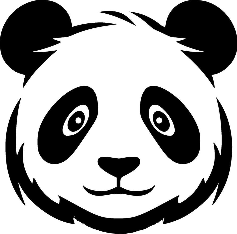 Panda - Minimalist and Flat Logo - illustration vector