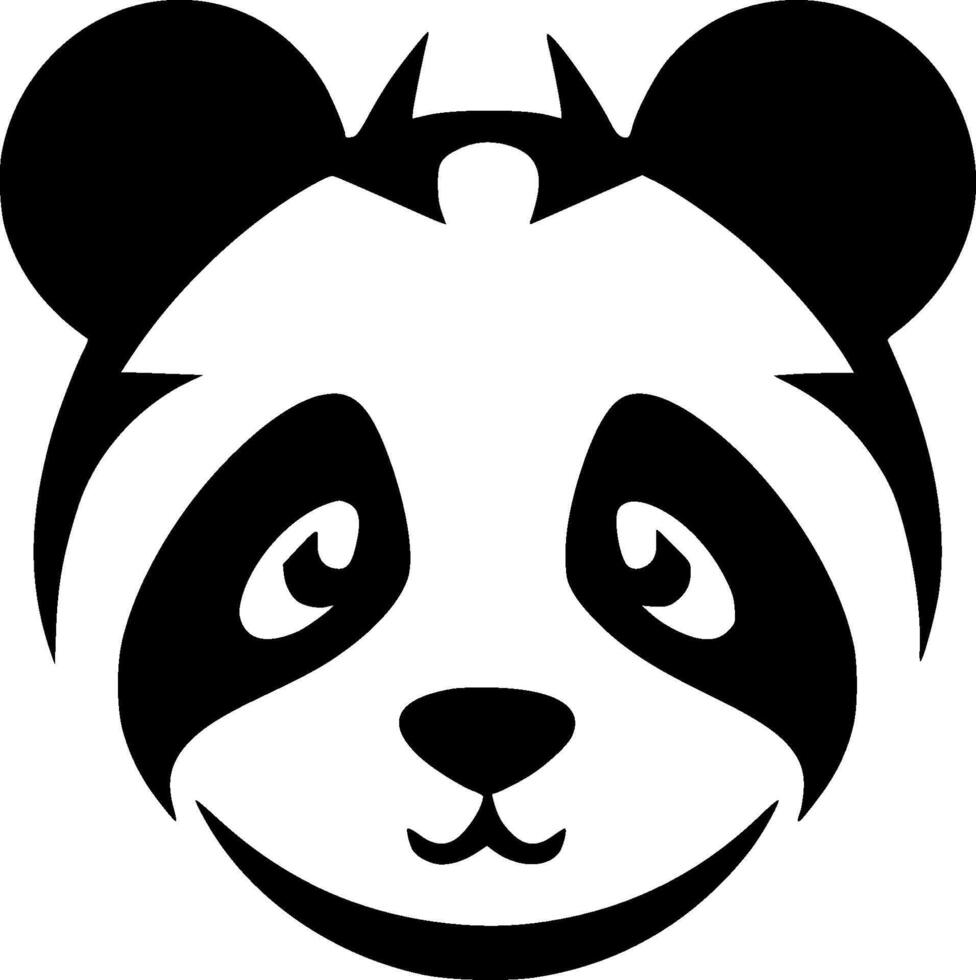Panda - Minimalist and Flat Logo - illustration vector