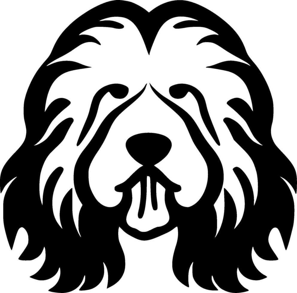 Poodle Dog, Minimalist and Simple Silhouette - illustration vector