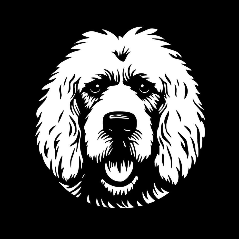 Poodle Dog, Minimalist and Simple Silhouette - illustration vector