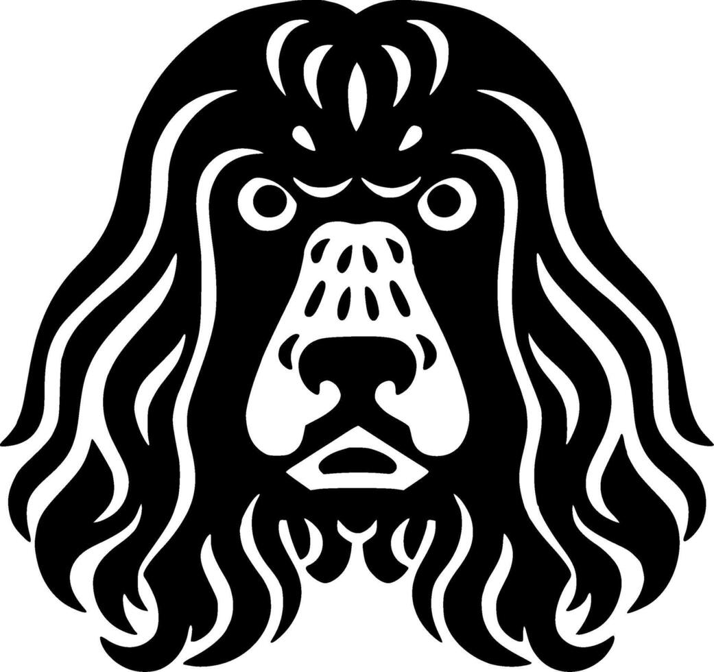 Poodle Dog, Minimalist and Simple Silhouette - illustration vector
