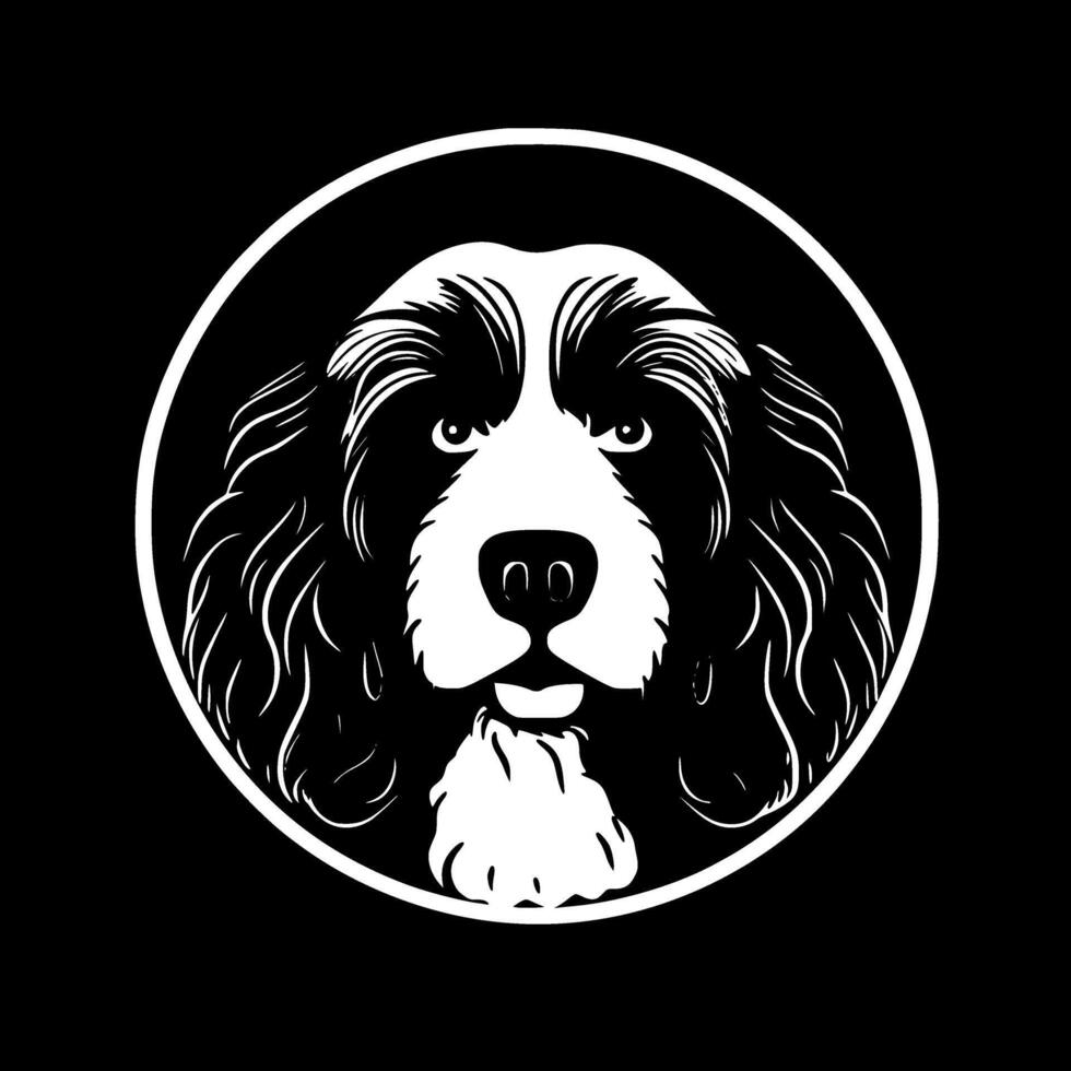 Poodle Dog, Minimalist and Simple Silhouette - illustration vector