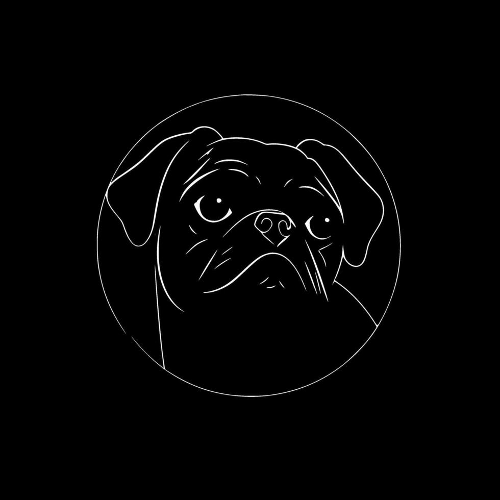 Pug - High Quality Logo - illustration ideal for T-shirt graphic vector