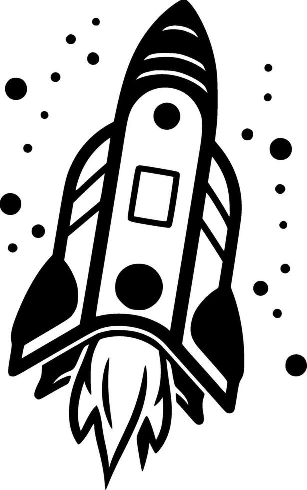 Rocket - Minimalist and Flat Logo - illustration vector