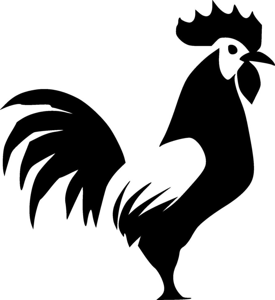 Rooster - Minimalist and Flat Logo - illustration vector