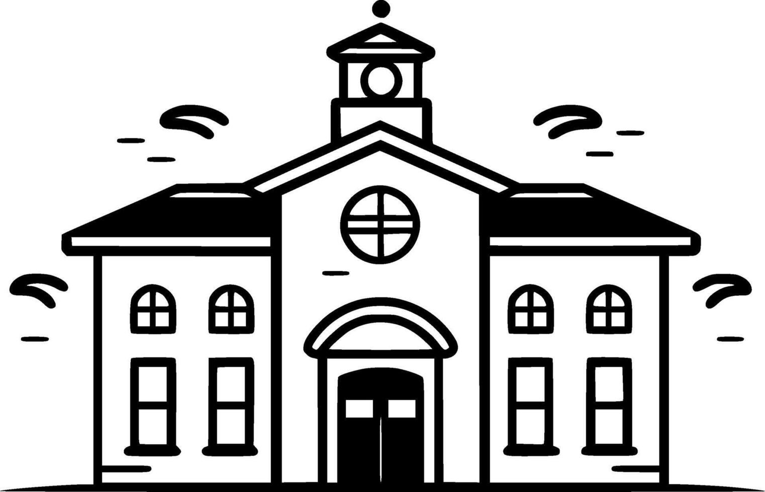 School - Minimalist and Flat Logo - illustration vector