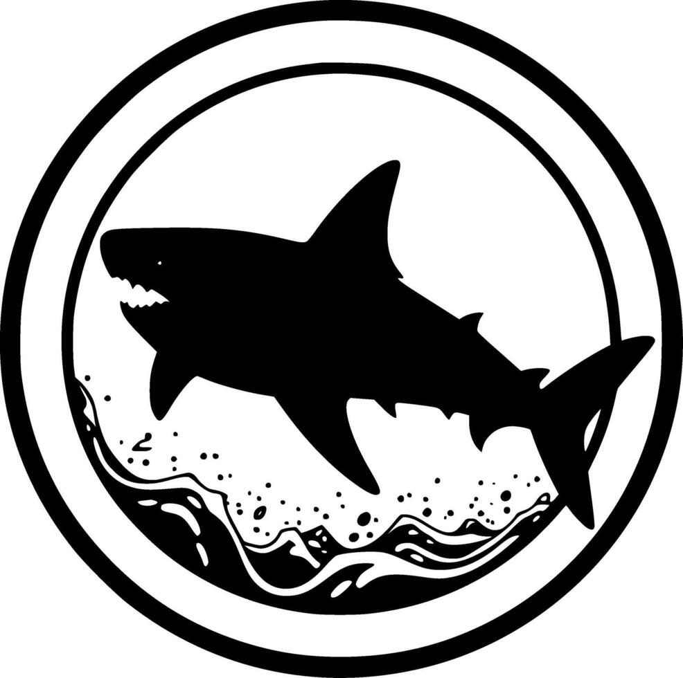 Shark - High Quality Logo - illustration ideal for T-shirt graphic vector