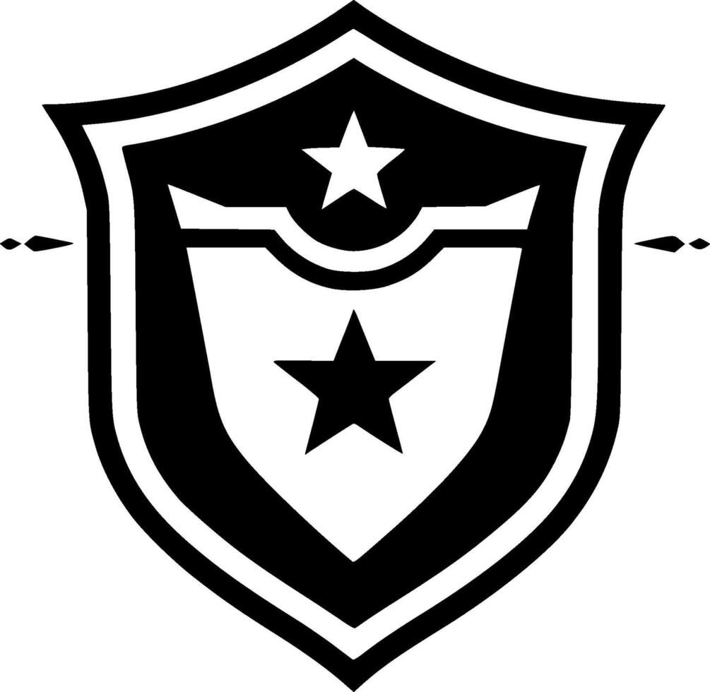 Shield - Minimalist and Flat Logo - illustration vector