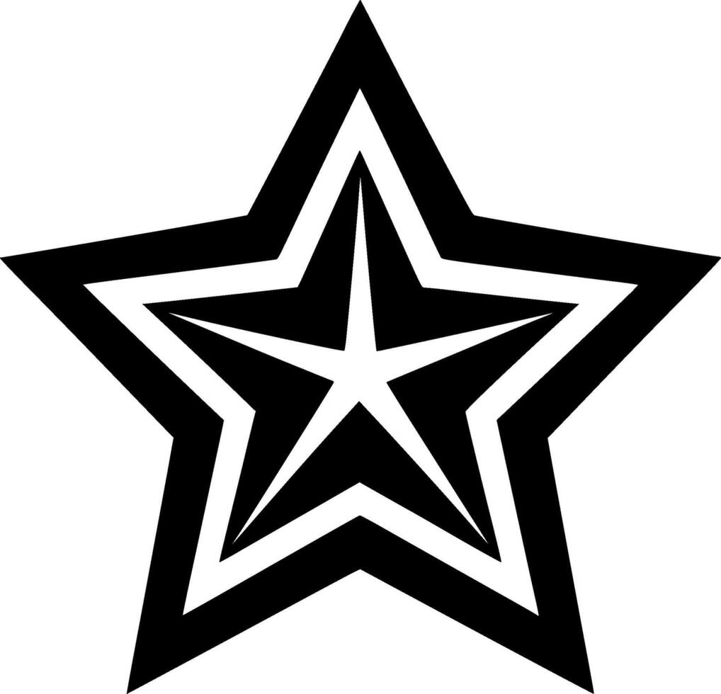 Star, Black and White illustration 47322440 Vector Art at Vecteezy