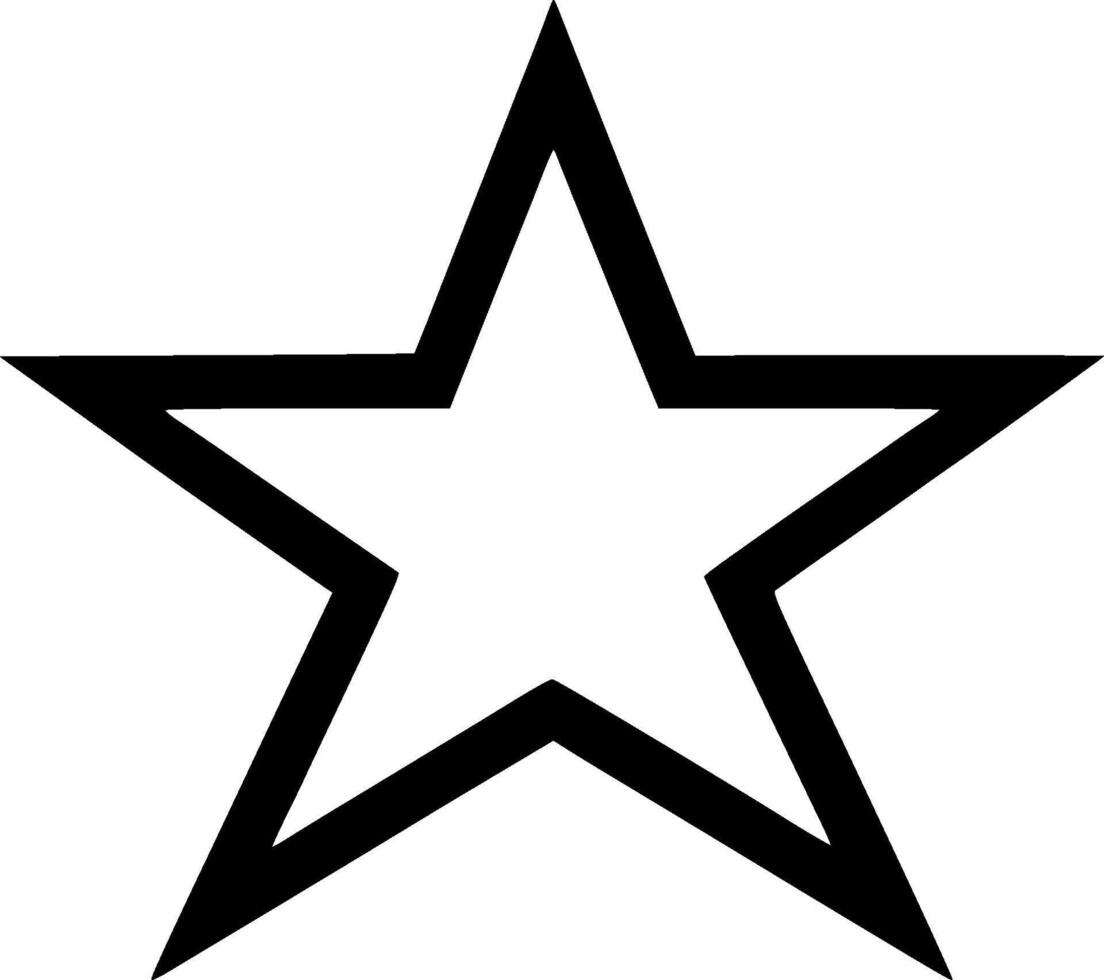 Star, Minimalist and Simple Silhouette - illustration vector