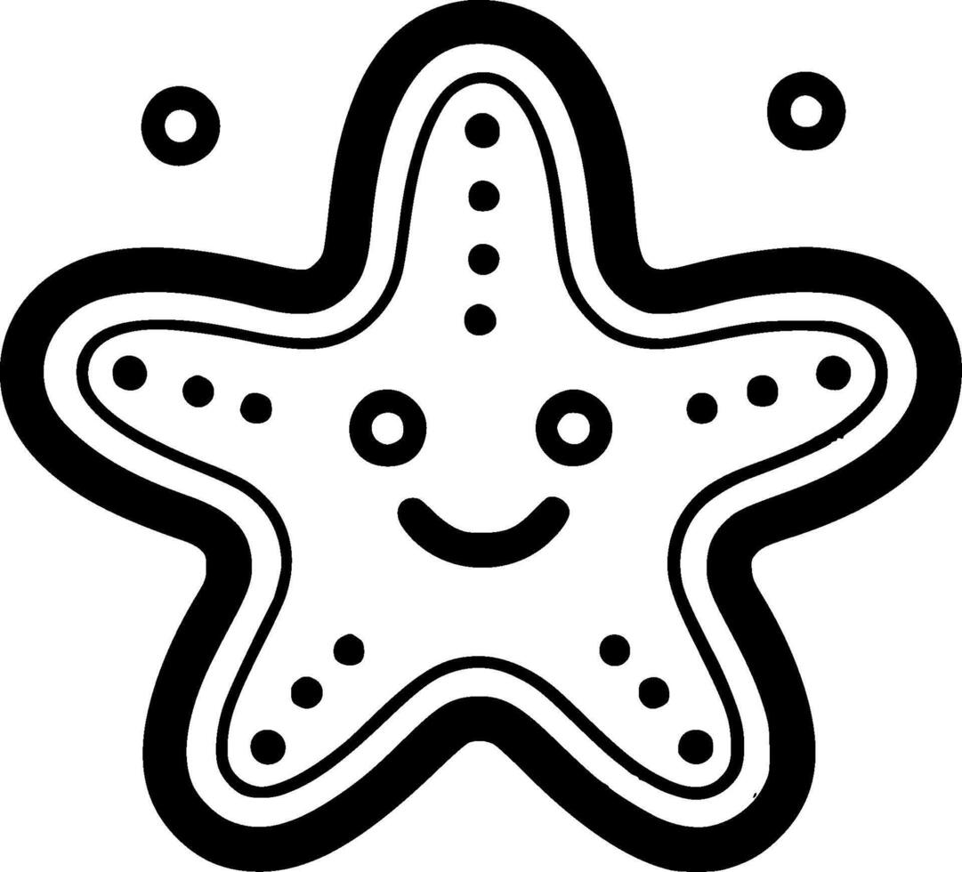 Starfish - High Quality Logo - illustration ideal for T-shirt graphic vector