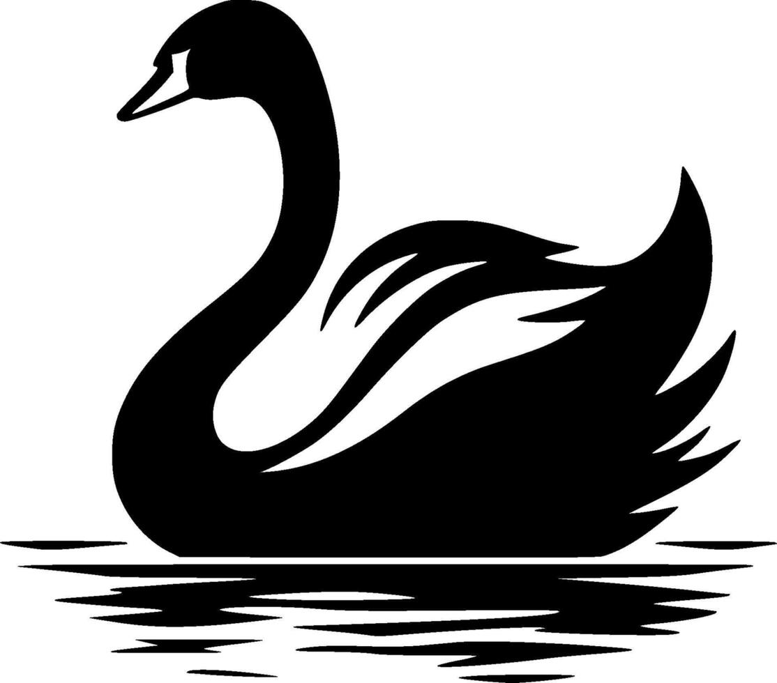 Swan - Minimalist and Flat Logo - illustration vector