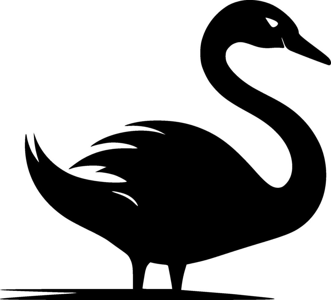 Swan - High Quality Logo - illustration ideal for T-shirt graphic vector
