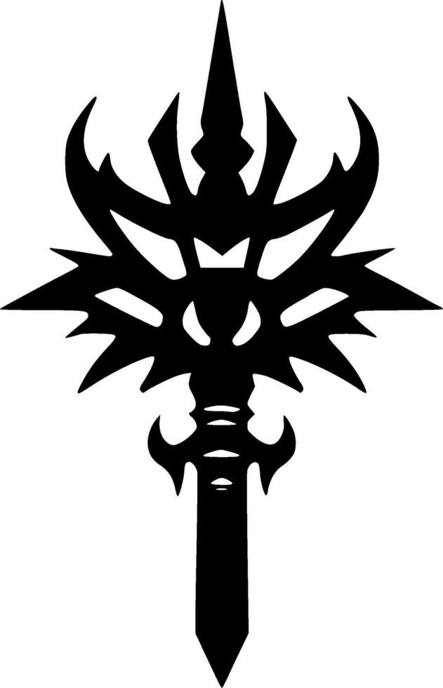 Sword - Minimalist and Flat Logo - illustration vector