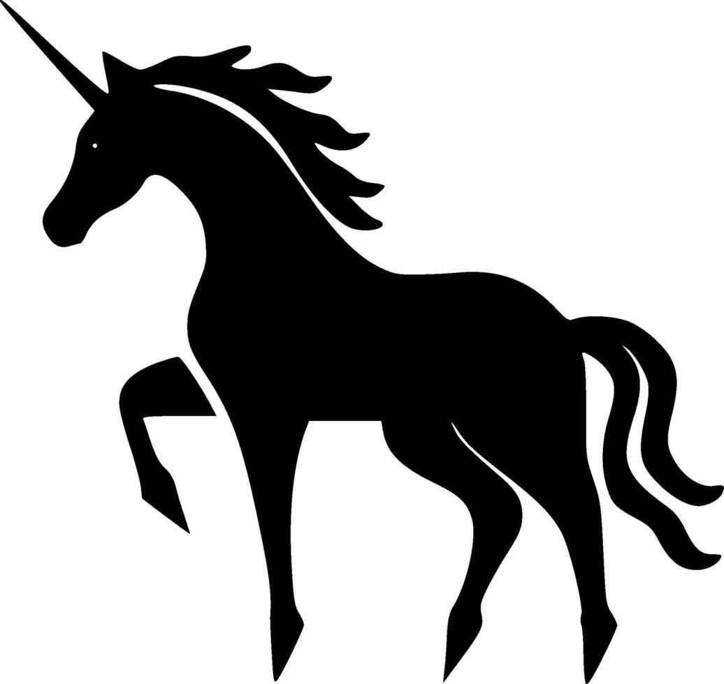 Unicorn - Minimalist and Flat Logo - illustration vector