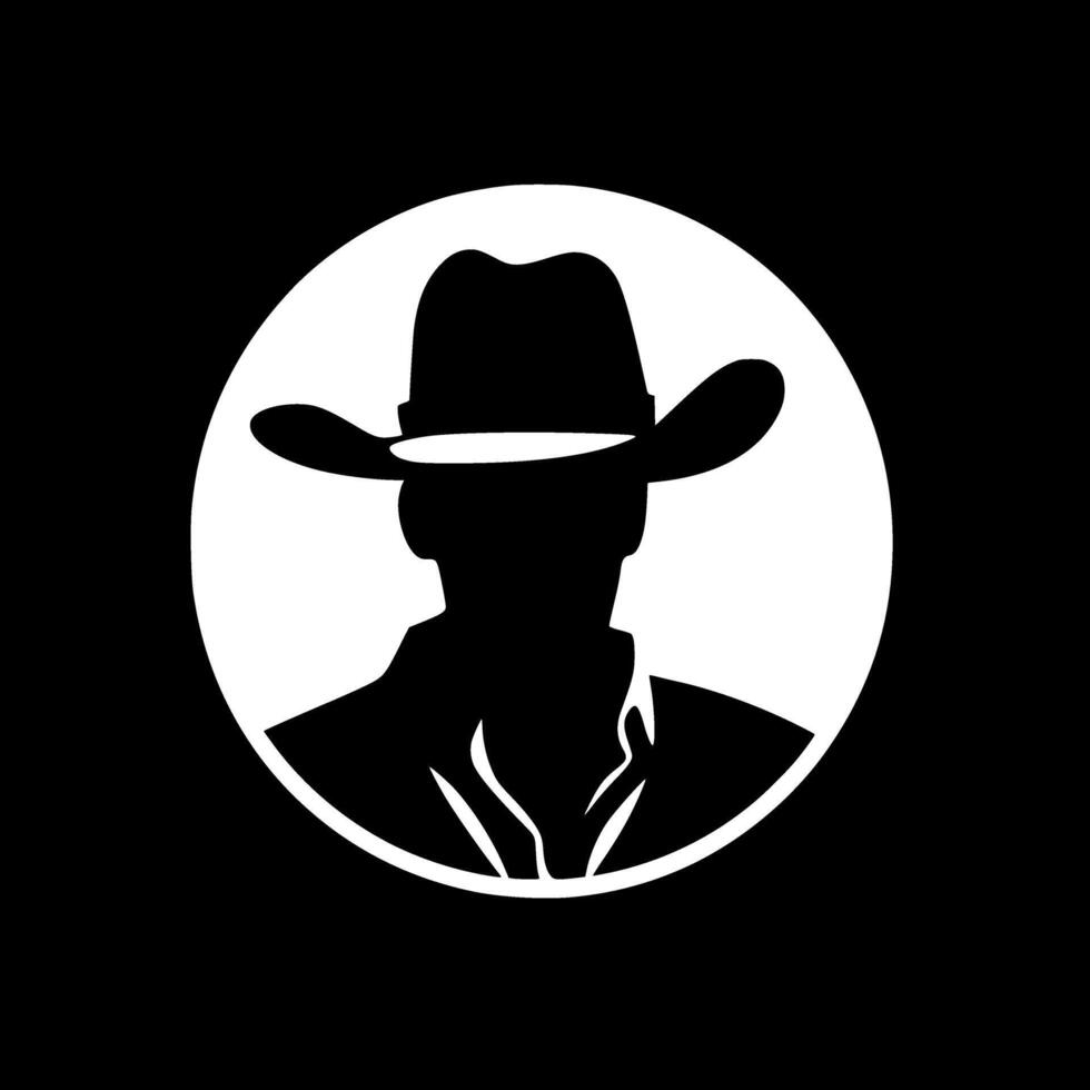 Western - Minimalist and Flat Logo - illustration vector