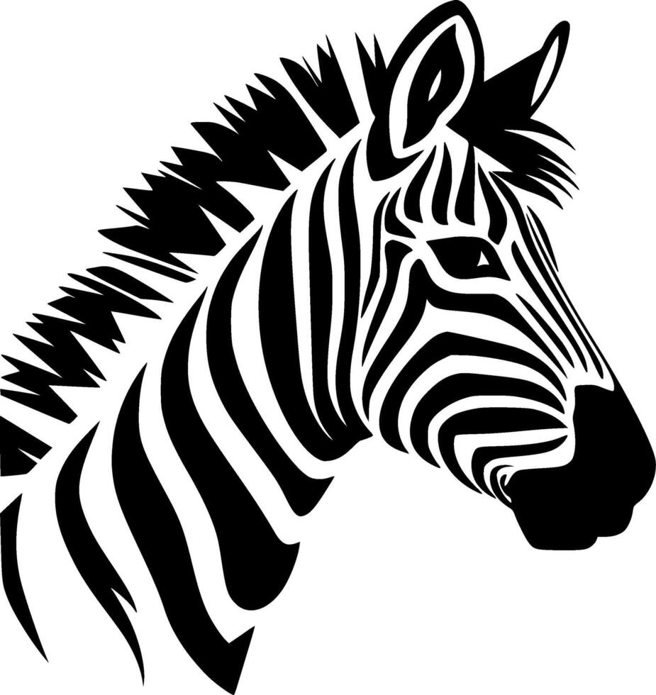 Zebra - High Quality Logo - illustration ideal for T-shirt graphic vector