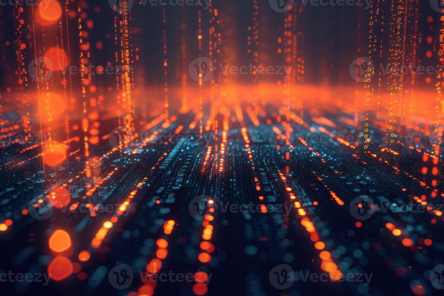 Insightful Big data visualization. Generate Ai photo