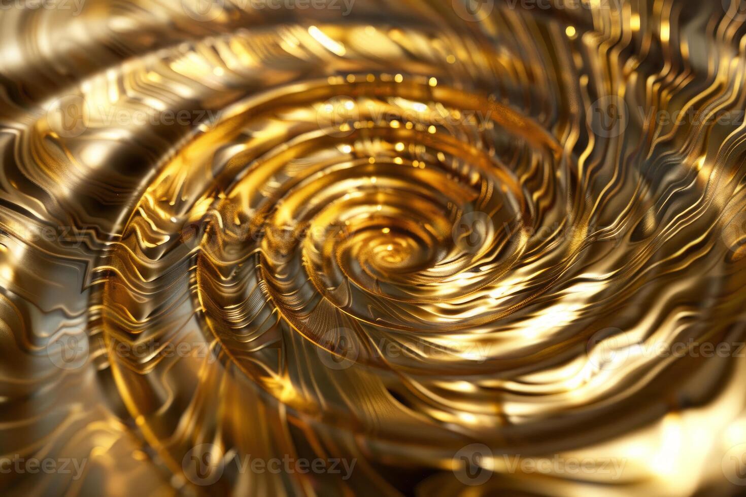 Golden swirl pattern abstract background photo