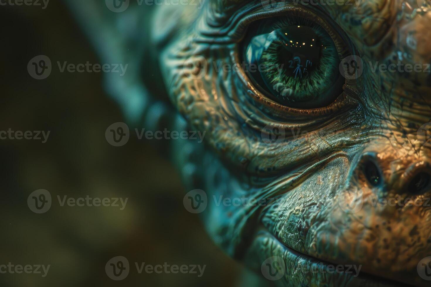 Closeup of reptilian eye texture photo