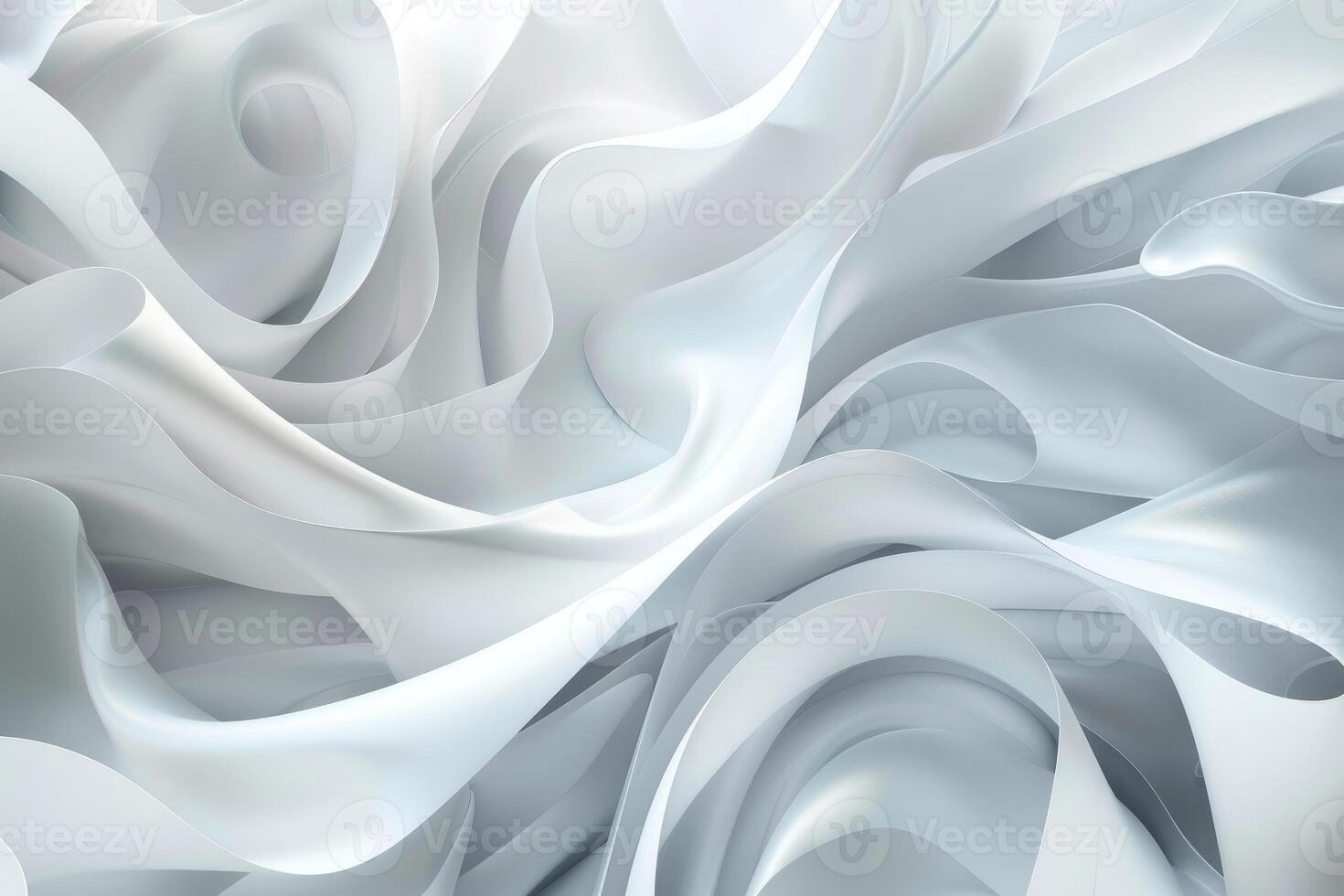 Abstract elegant white waves background photo