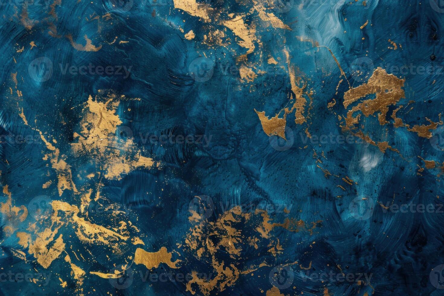 Abstract blue and gold marble texture photo