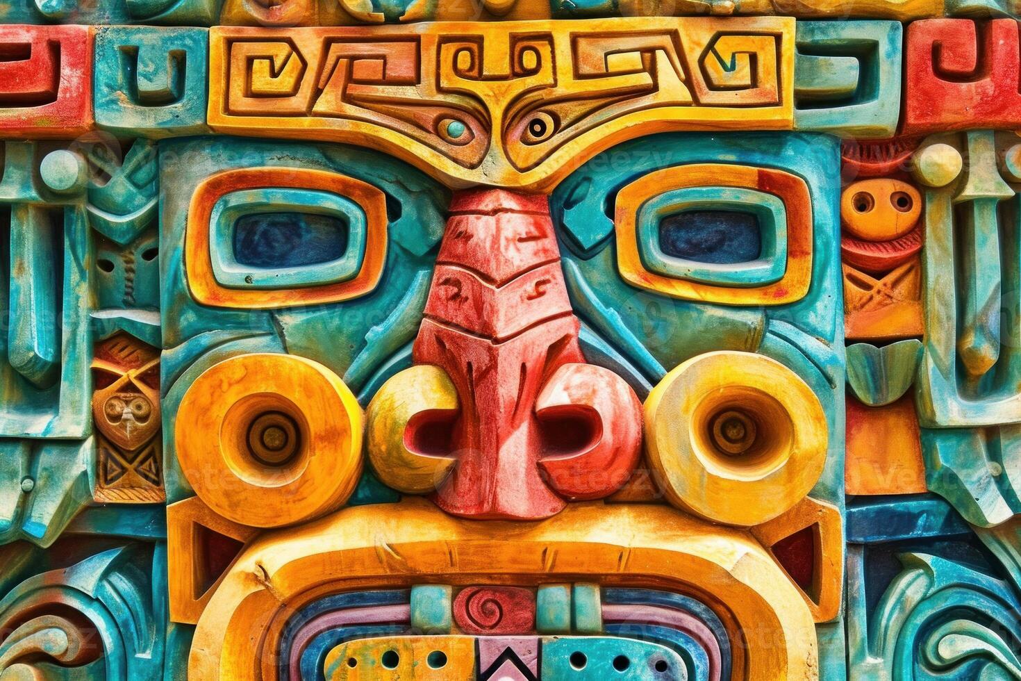 Unconventional Abstract ancient american. Generate AI photo