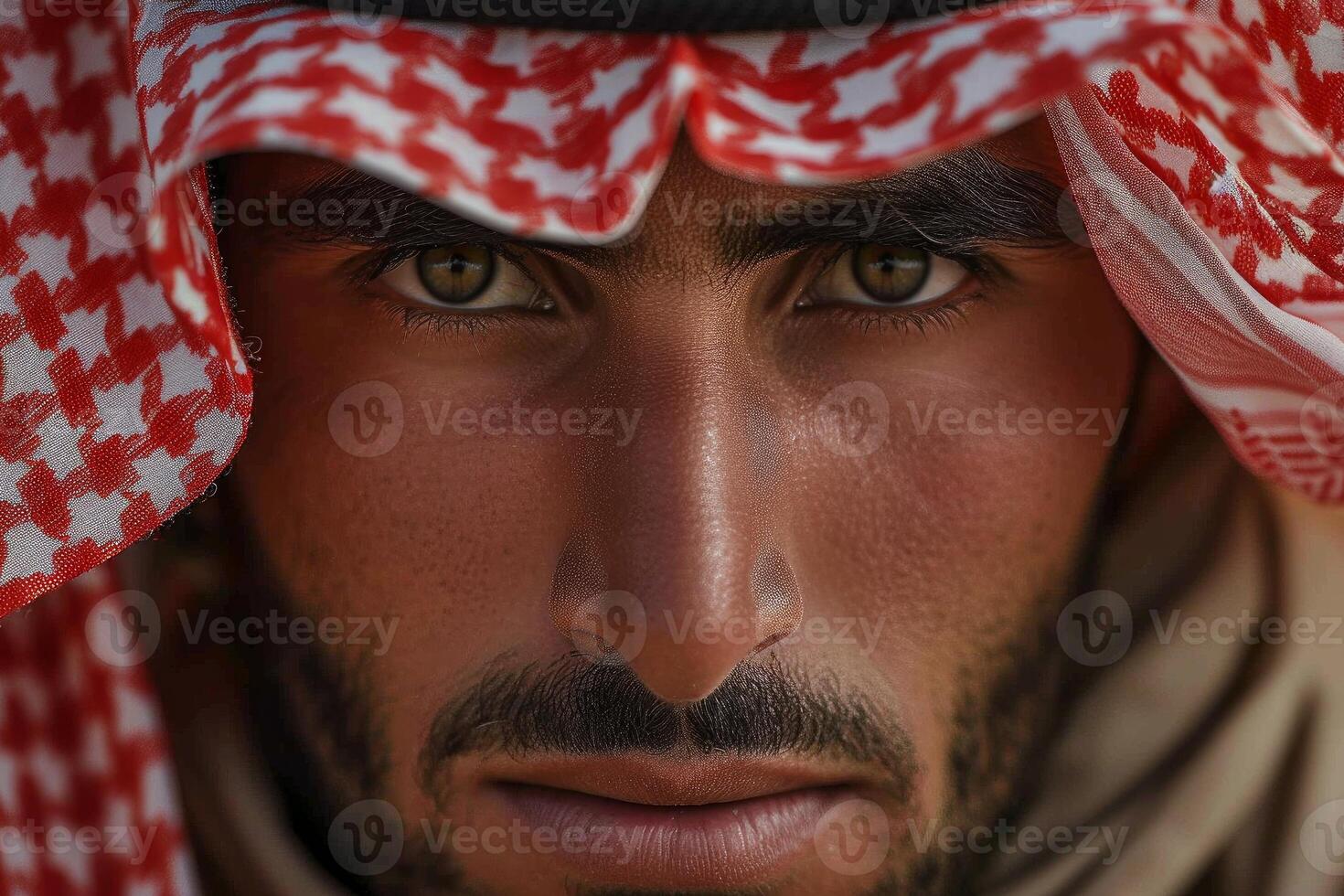 Nomadic Bedouin man. Generate Ai photo
