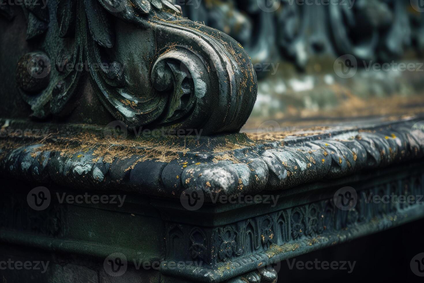 Rustic Bench wooden medieval. Generate Ai photo