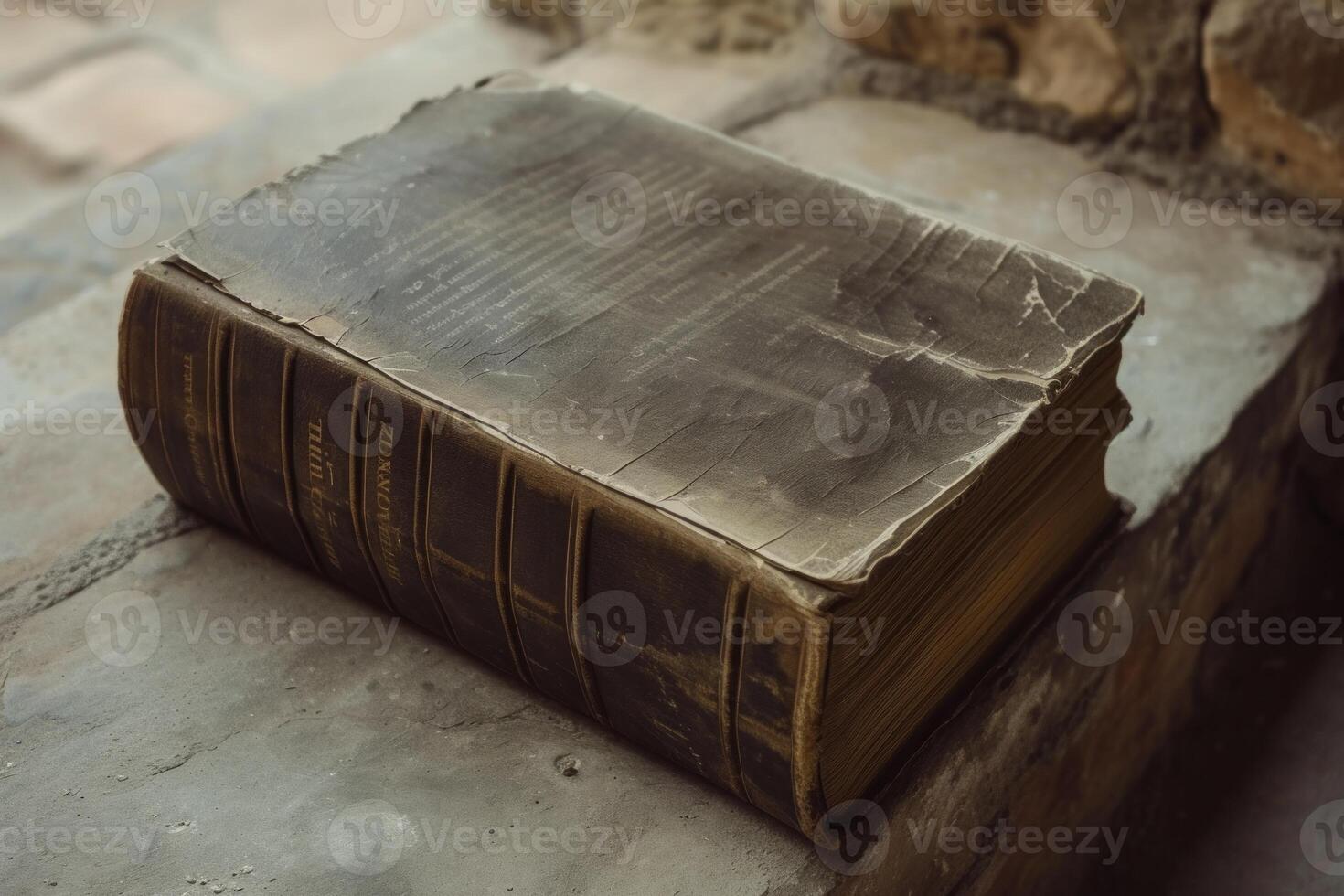 Sacred Bible book ancient. Generate Ai photo