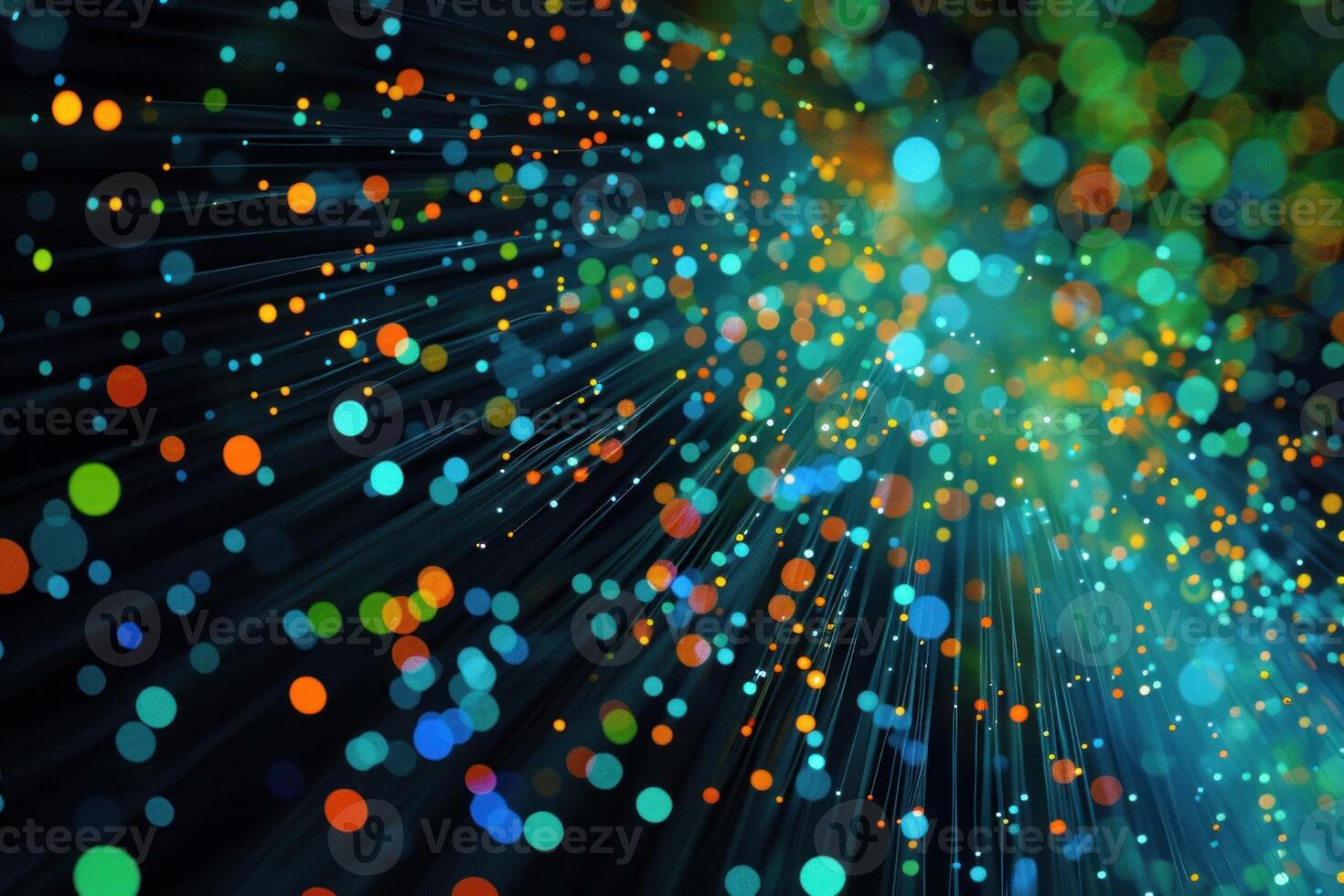 Interactive Big data visualization. Generate Ai photo